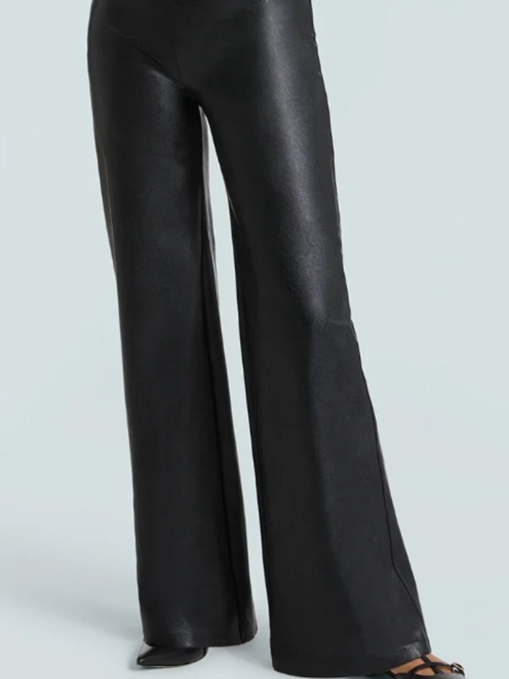 90 Degree By Reflex Black Faux Leather Pants